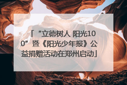 “立德树人 阳光100”暨《阳光少年报》公益捐赠活动在郑州启动