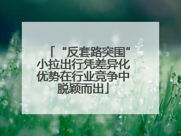 “反套路突围”小拉出行凭差异化优势在行业竞争中脱颖而出