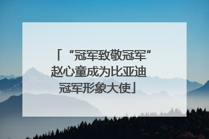 “冠军致敬冠军” 赵心童成为比亚迪冠军形象大使