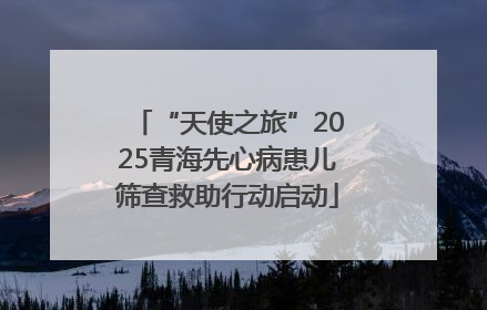 “天使之旅”2025青海先心病患儿筛查救助行动启动