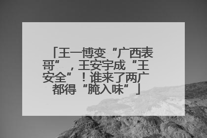 王一博变“广西表哥”，王安宇成“王安全”！谁来了两广都得“腌入味”