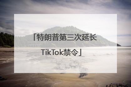 特朗普第三次延长TikTok禁令