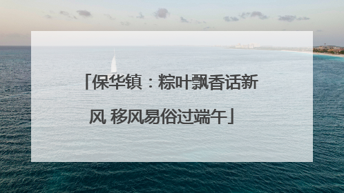 保华镇：粽叶飘香话新风 移风易俗过端午