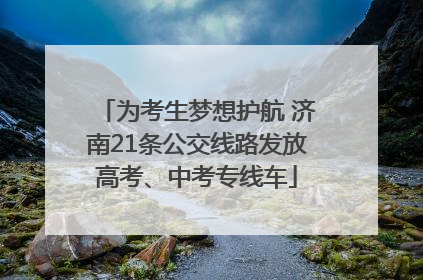 为考生梦想护航 济南21条公交线路发放高考、中考专线车