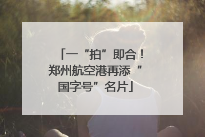 一“拍”即合！郑州航空港再添“国字号”名片