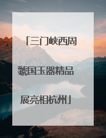 三门峡西周虢国玉器精品展亮相杭州