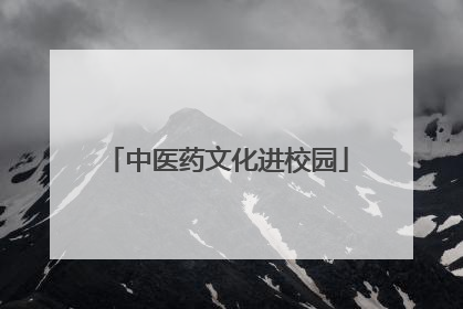 中医药文化进校园