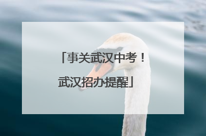 事关武汉中考！武汉招办提醒