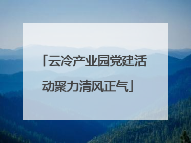 云冷产业园党建活动聚力清风正气