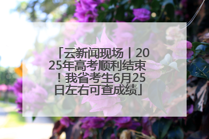 云新闻现场丨2025年高考顺利结束！我省考生6月25日左右可查成绩