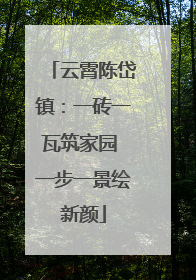 云霄陈岱镇：一砖一瓦筑家园 一步一景绘新颜