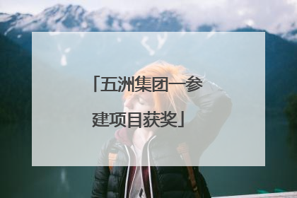 五洲集团一参建项目获奖