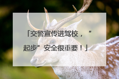 交警宣传进驾校，“起步”安全很重要！