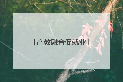产教融合促就业