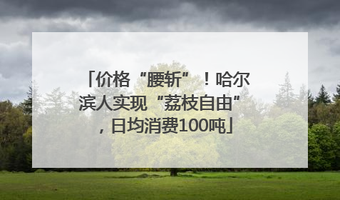 价格“腰斩”！哈尔滨人实现“荔枝自由”，日均消费100吨