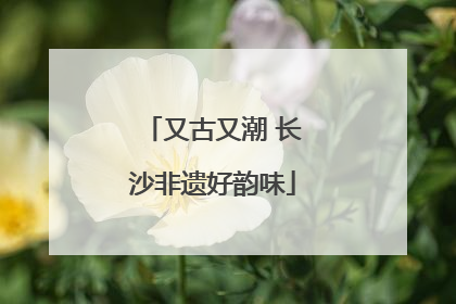 又古又潮 长沙非遗好韵味