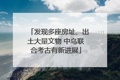 发现多座房址、出土大量文物 中乌联合考古有新进展