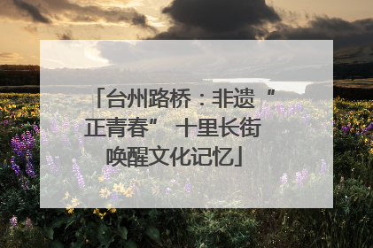 台州路桥：非遗“正青春” 十里长街唤醒文化记忆