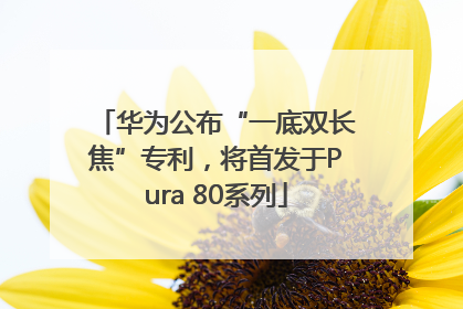 华为公布“一底双长焦”专利，将首发于Pura 80系列