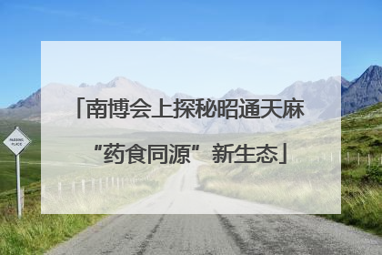南博会上探秘昭通天麻“药食同源”新生态