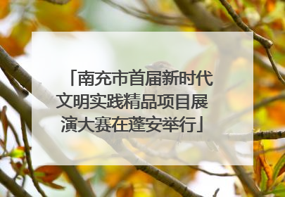 南充市首届新时代文明实践精品项目展演大赛在蓬安举行