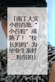 南工大实小的首批“小谷粒”成熟了！“校长妈妈”为毕业生系好三粒纽扣