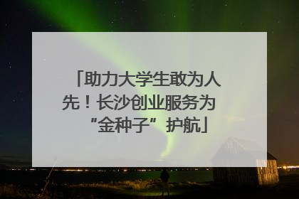 助力大学生敢为人先！长沙创业服务为“金种子”护航