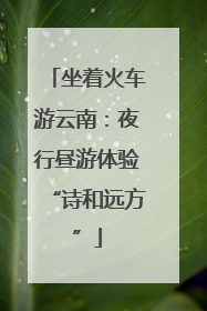 坐着火车游云南：夜行昼游体验“诗和远方”