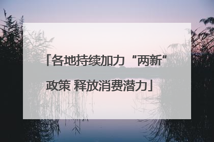 各地持续加力“两新”政策 释放消费潜力