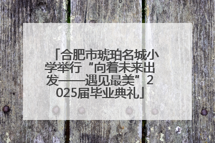合肥市琥珀名城小学举行“向着未来出发——遇见最美”2025届毕业典礼