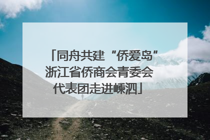 同舟共建“侨爱岛” 浙江省侨商会青委会代表团走进嵊泗