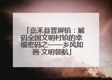 嘉禾县晋屏镇：解码全国文明村镇的幸福密码之——乡风如画·文明领航