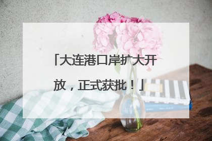 大连港口岸扩大开放，正式获批！