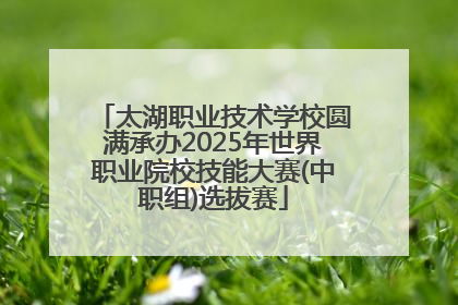太湖职业技术学校圆满承办2025年世界职业院校技能大赛(中职组)选拔赛
