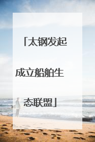 太钢发起成立船舶生态联盟