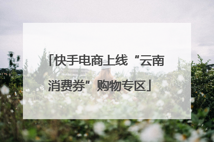 快手电商上线“云南消费券”购物专区
