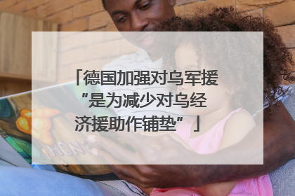 德国加强对乌军援 “是为减少对乌经济援助作铺垫”