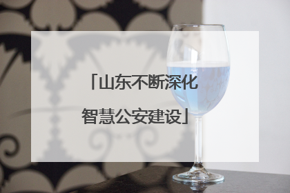 山东不断深化智慧公安建设