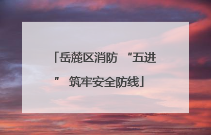 岳麓区消防 “五进” 筑牢安全防线