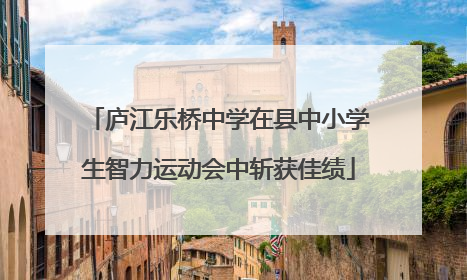 庐江乐桥中学在县中小学生智力运动会中斩获佳绩