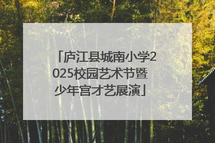 庐江县城南小学2025校园艺术节暨少年宫才艺展演
