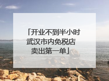开业不到半小时 武汉市内免税店卖出第一单