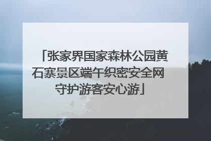张家界国家森林公园黄石寨景区端午织密安全网 守护游客安心游