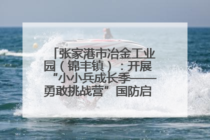 张家港市冶金工业园（锦丰镇）：开展“小小兵成长季——勇敢挑战营”国防启蒙教育活动
