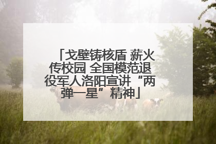 戈壁铸核盾 薪火传校园 全国模范退役军人洛阳宣讲“两弹一星”精神