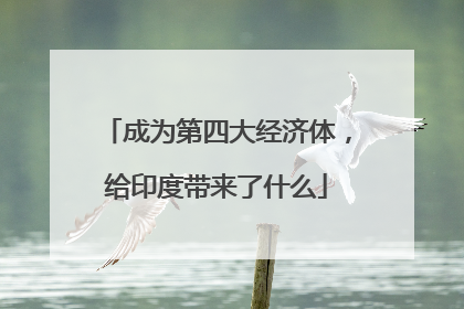 成为第四大经济体，给印度带来了什么