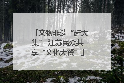 文物非遗“赶大集” 江苏民众共享“文化大餐”