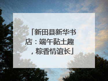 新田县新华书店：端午黏土趣，粽香情谊长