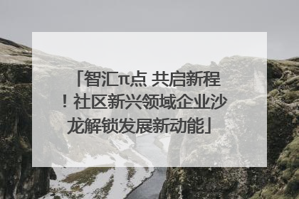 智汇π点 共启新程！社区新兴领域企业沙龙解锁发展新动能