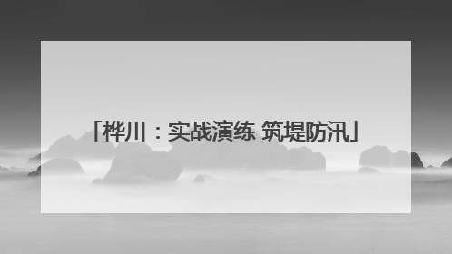 桦川：实战演练 筑堤防汛